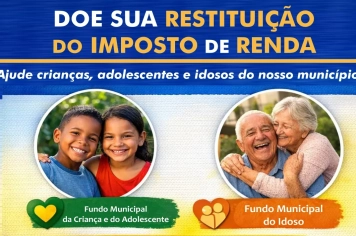 DOE PARTE DA RESTITUIÇÃO DO IMPOSTO DE RENDA