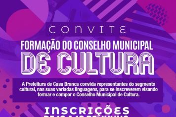 EDITAL DE CONVOCAÇÃO PROCESSO DE ELEIÇÃO DOS CONSELHEIROS REPRESENTANTES DA  SOCIEDADE CIVIL QUE IRÃO COMPOR O CONSELHO MUNICIPAL DE  POLÍTICA CULTURAL DE CASA BRANCA