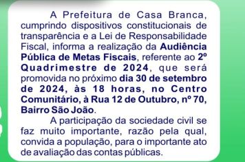 Metas Fiscais - 2º Quardimestre